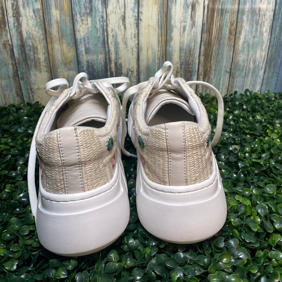 FREE PEOPLE CATCH ME IF YOU CAN WHITE MIRROR COMBO CROCHET SNEAKERS - Picture 7 of 7